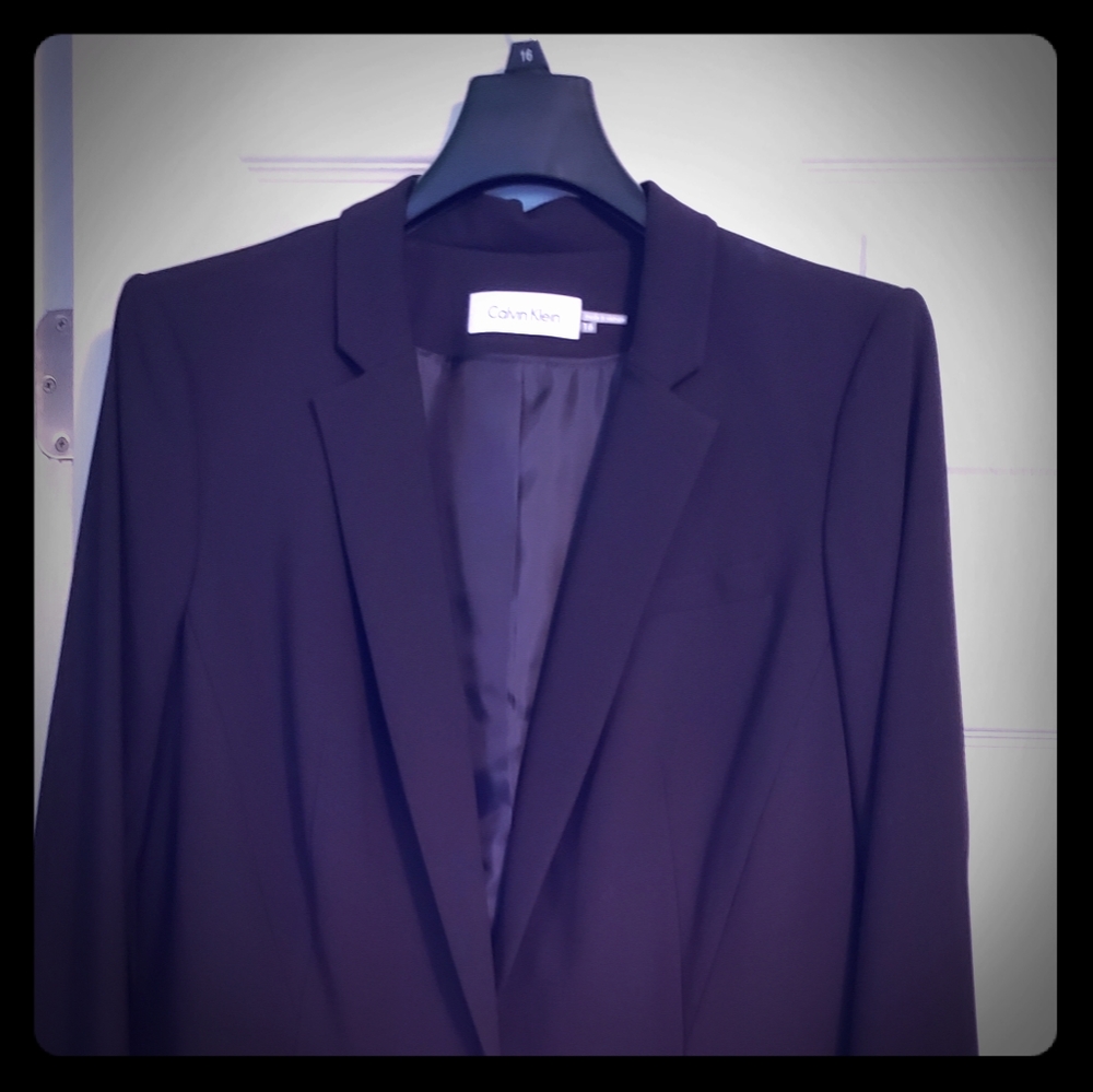 Calvin Klein Women's One-button Blazer - Black